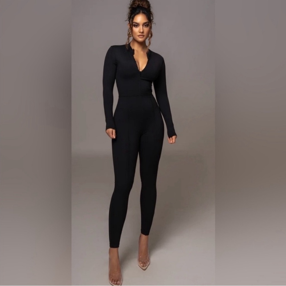 NWT Naked Wardrobe Zip-Front
Black Jumpsuit